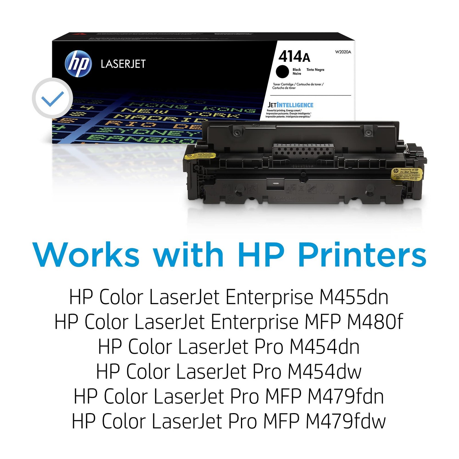 HP 414A Black Toner Cartridge | Works with Color LaserJet Enterprise M455dn, MFP