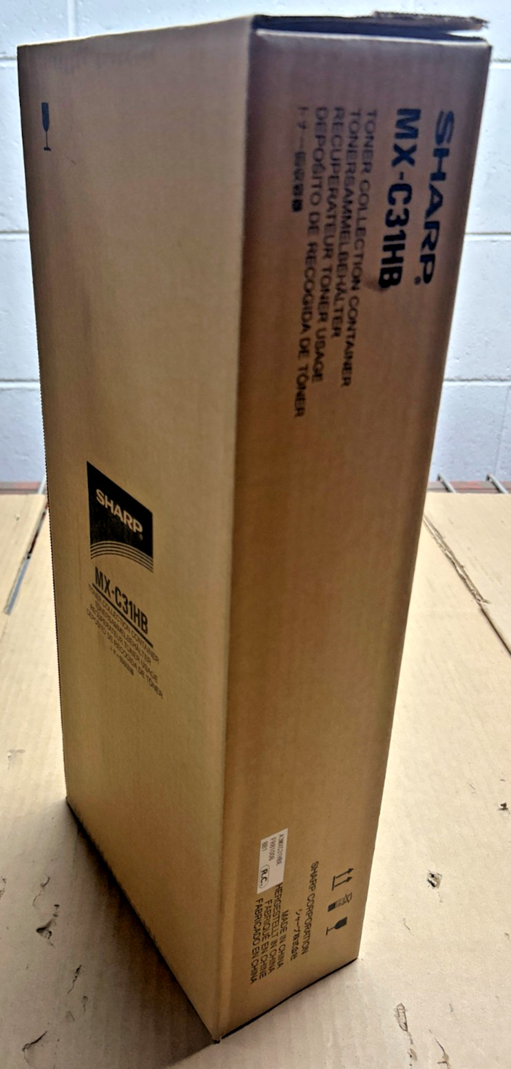 Genuine Sharp MXC31HB / MX-C31HB (CBOX-0183FC32) Waste Toner Container – 2 Pack