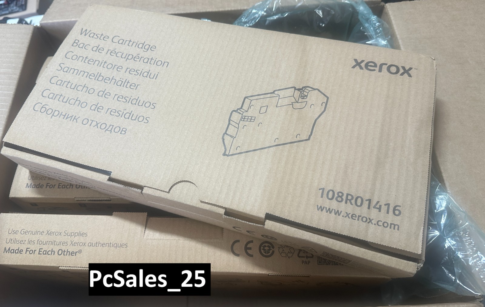 5 OEM Xerox Phaser6510 VersaLink C500,C600,C605 Waste Toner Cartridges 108R01416