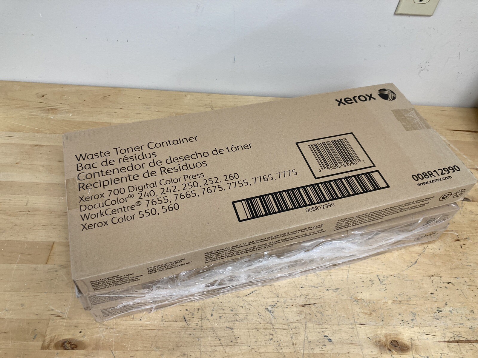 Xerox 008R12990 Waste Toner Container Genuine Xerox New Factory Sealed Lot of 2
