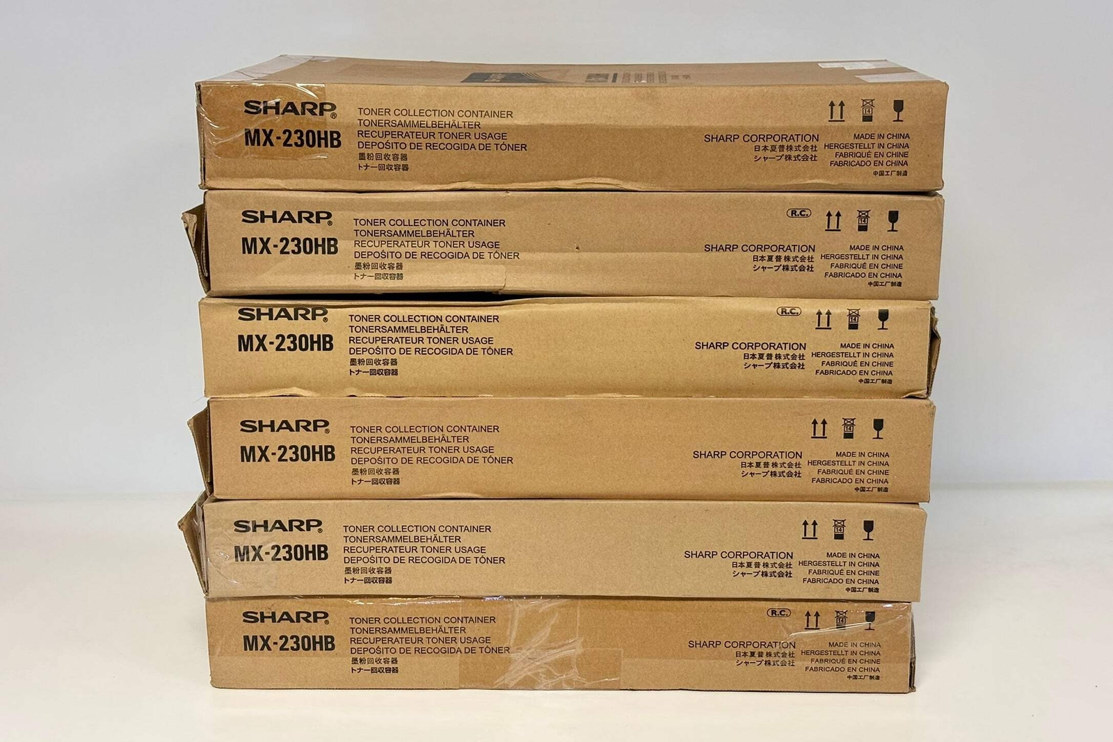 6 OEM Sharp MX-2310U,MX-2610N, MX-2615N,MX-3140N Waste Toner Container MX-230HB