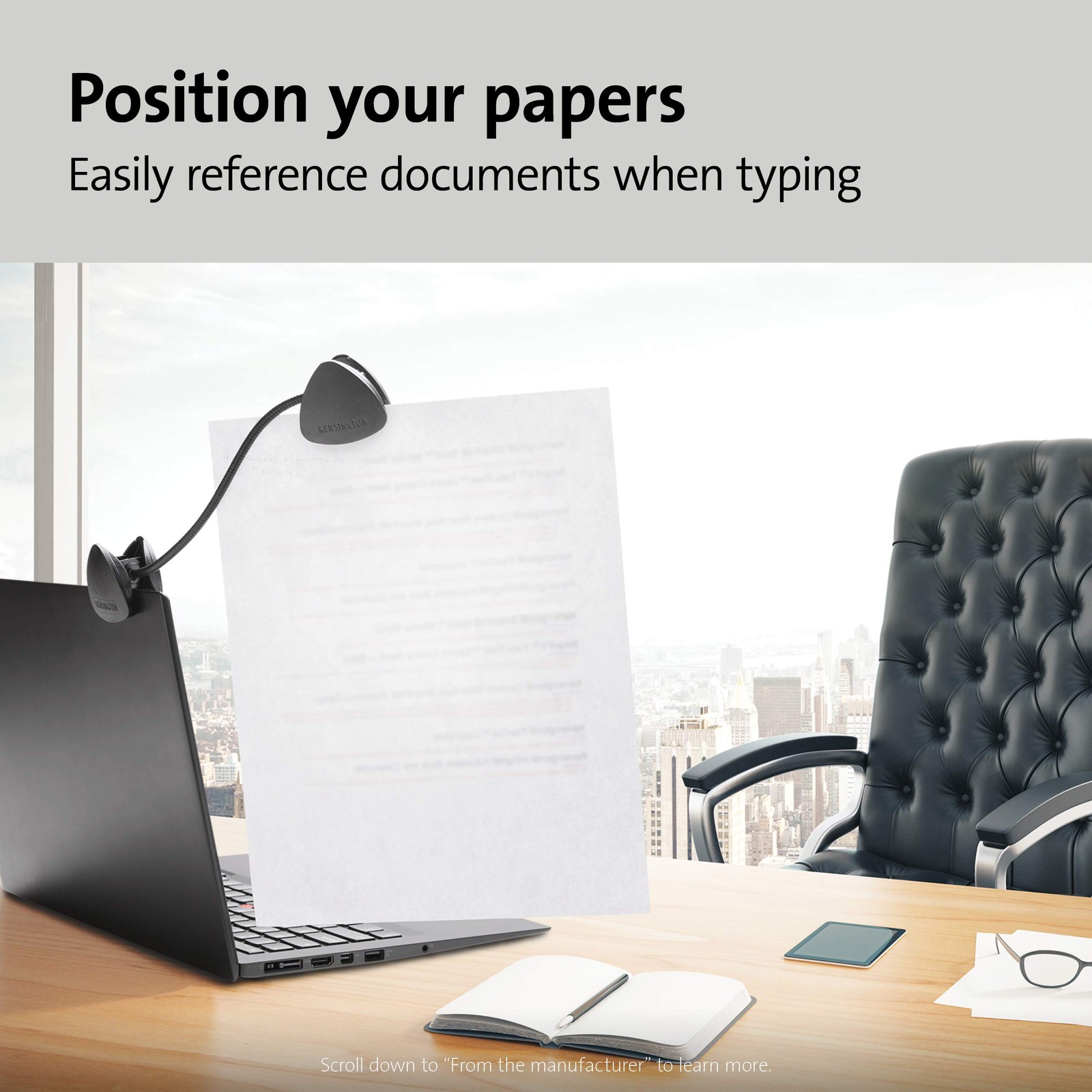 Kensington Flex Clip Copyholder (K62081BF)