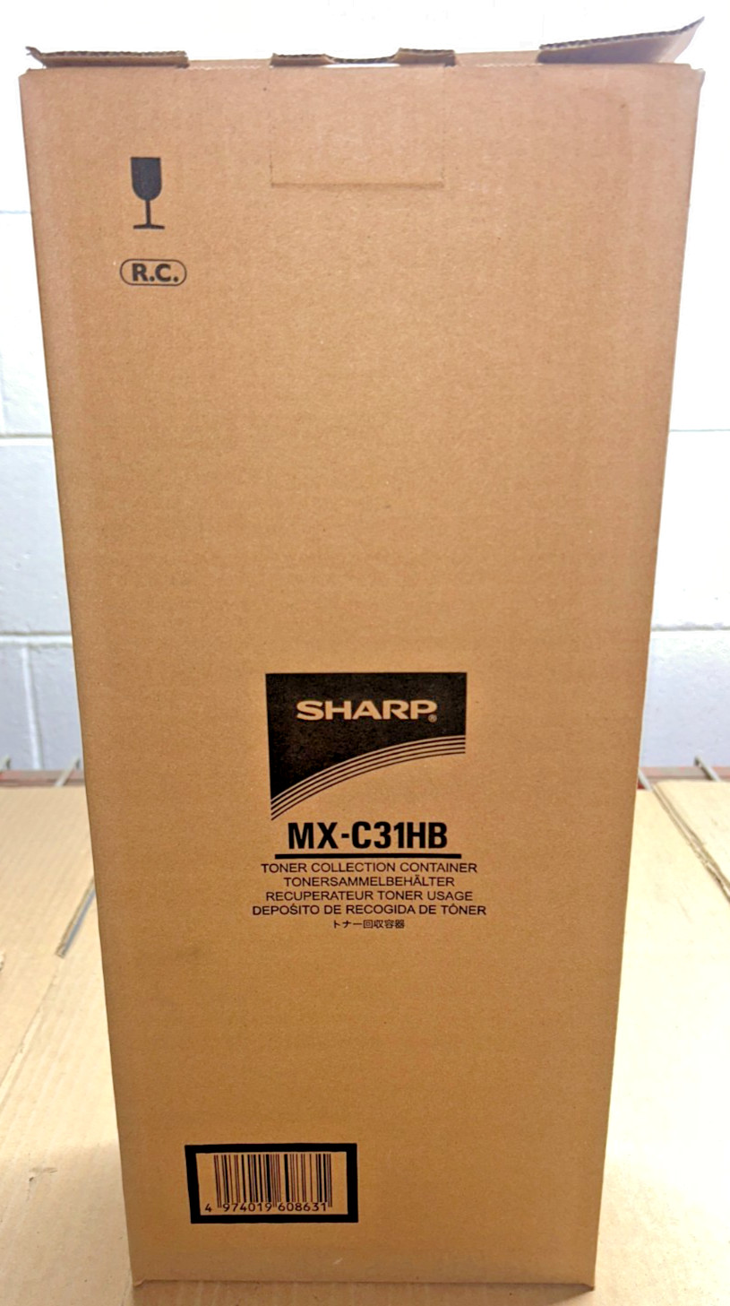 Genuine Sharp MXC31HB / MX-C31HB (CBOX-0183FC32) Waste Toner Container – 2 Pack