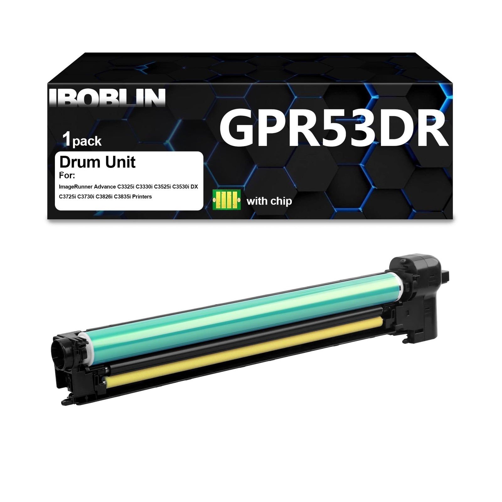 GPR53 GPR-53 High Yield Black Drum Unit 8528B004AA Replacement for Canon GPR5…