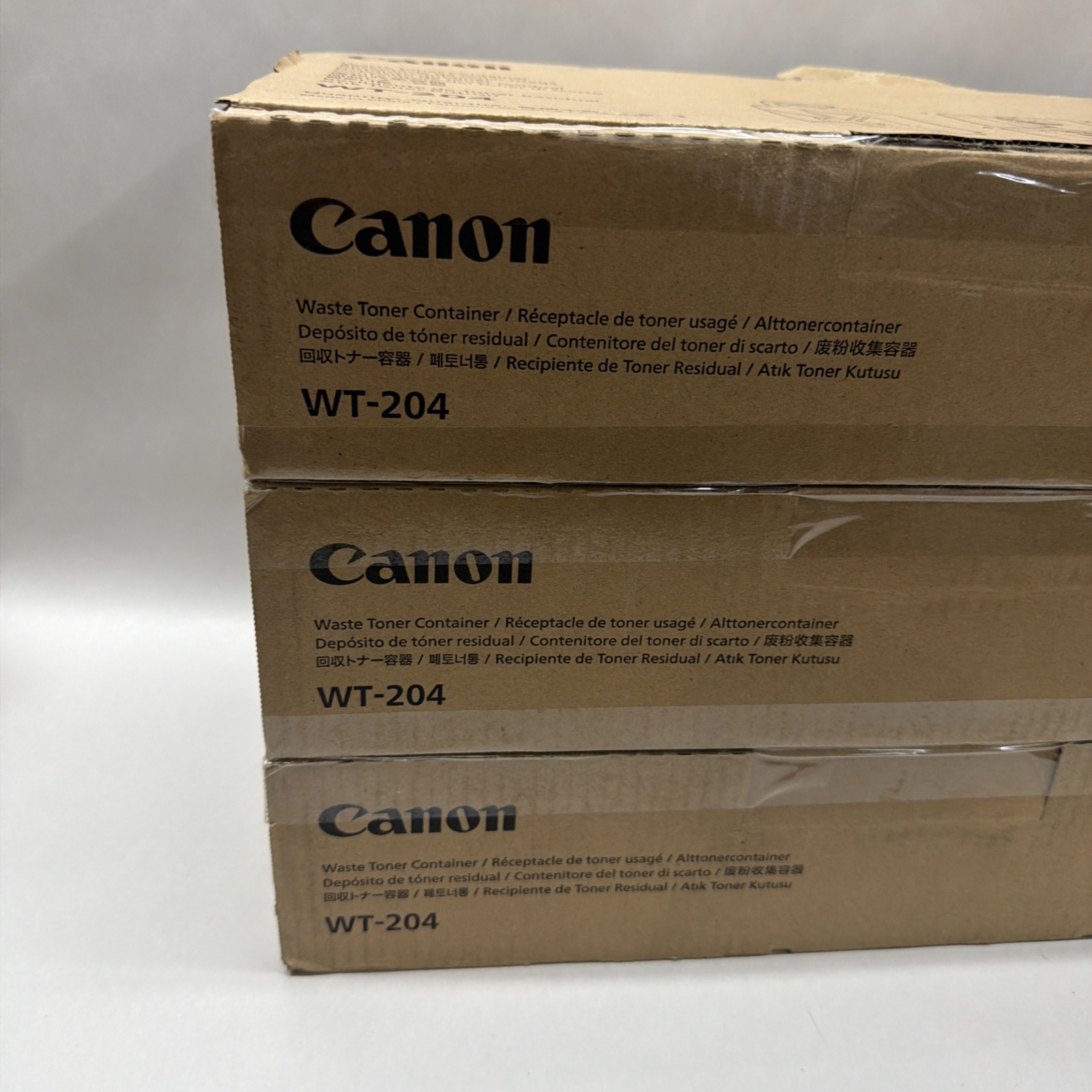 3 Genuine Canon iR ADVANCE C7055 C7065 C7260 Waste Toner Container WT-204, WT204