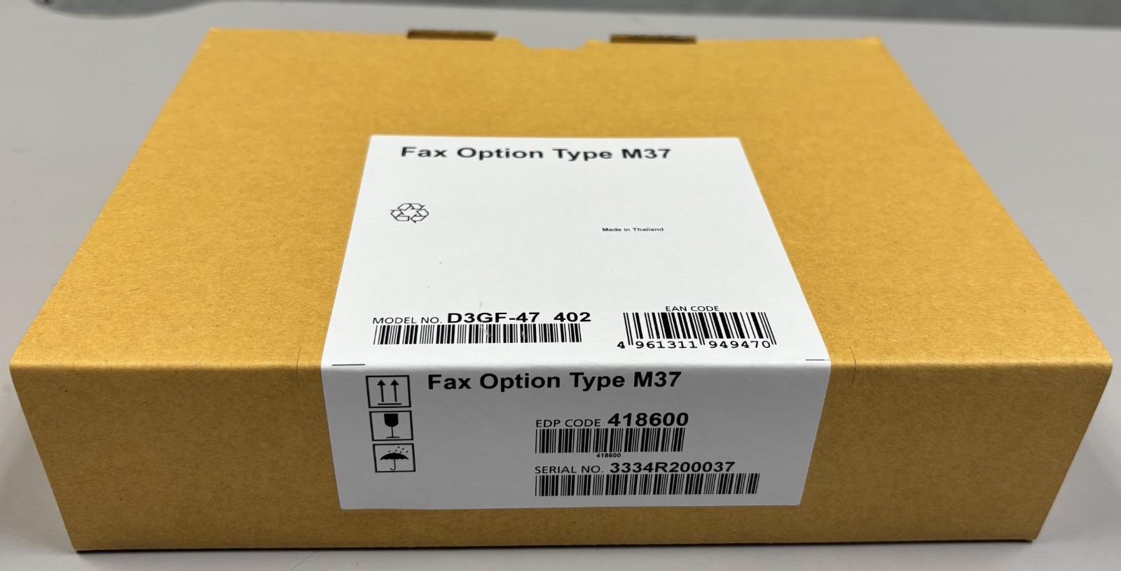 Ricoh Type M37 Fax Option 418600 – IM C3000 C3500 C4500 C6000 Genuine OEM NEW