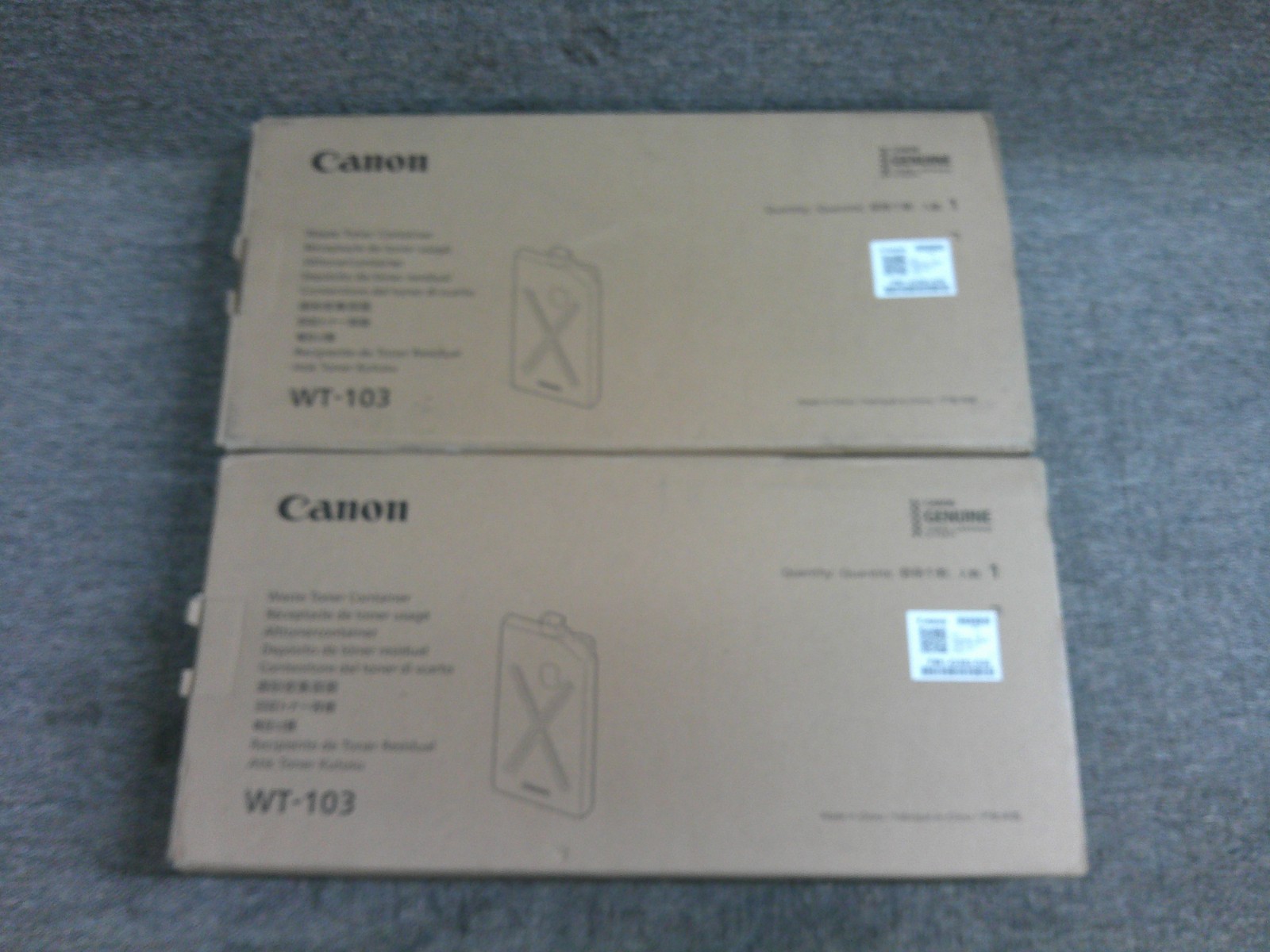 WT-103 FM1-G392-030 New Genuine Canon 2pk Waste Toner Containers