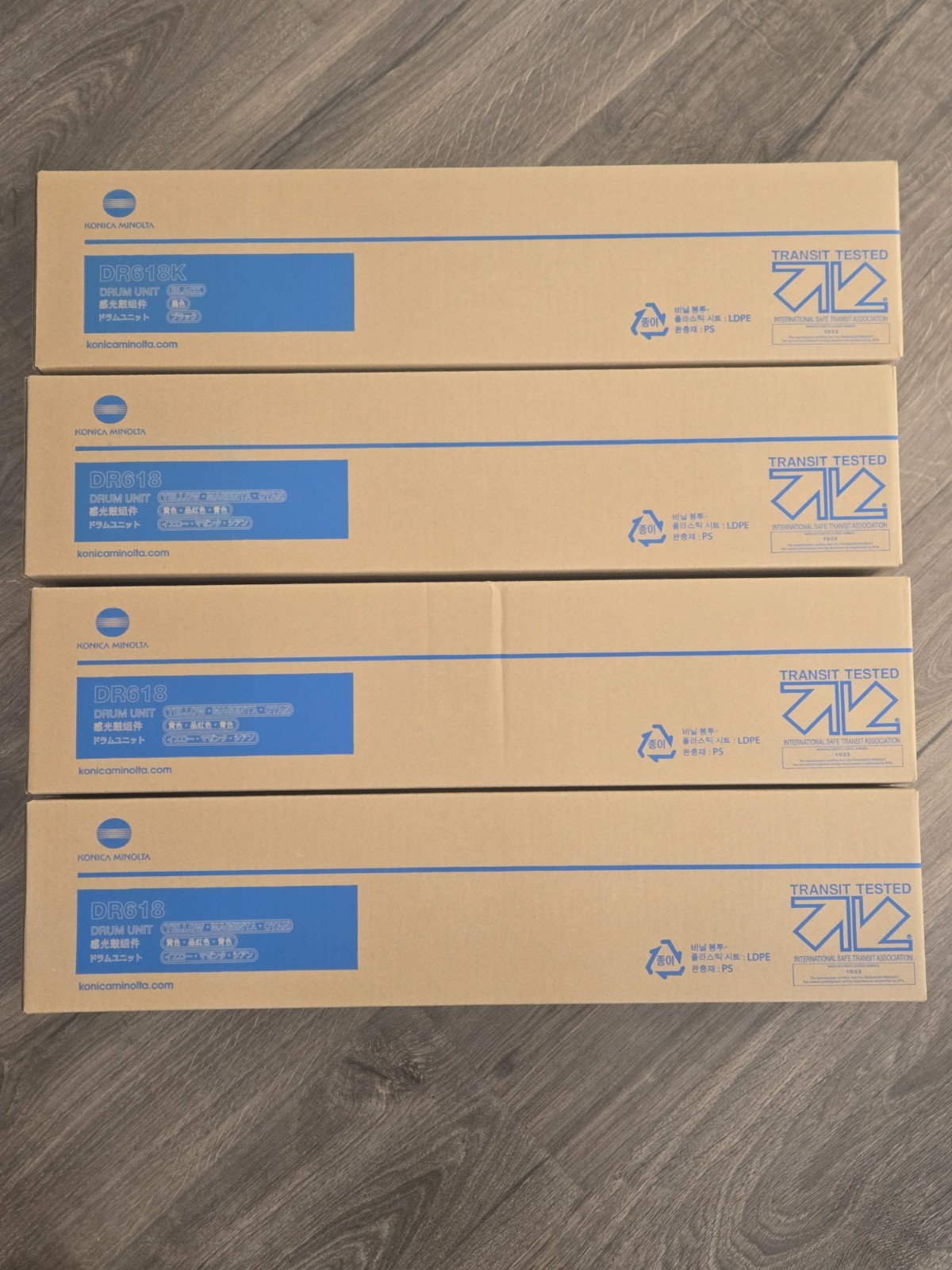 Konica Minolta Bizhub C450i, C550i, c650i DR618 OEM Drums set 3 color 1 black