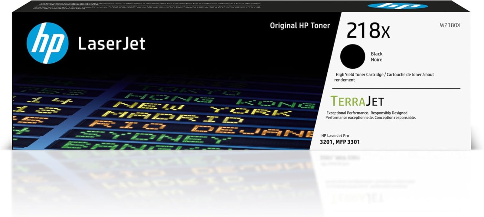 218X Black High-Yield Toner Cartridge | Works with Color Laserjet Pro 3201, MFP