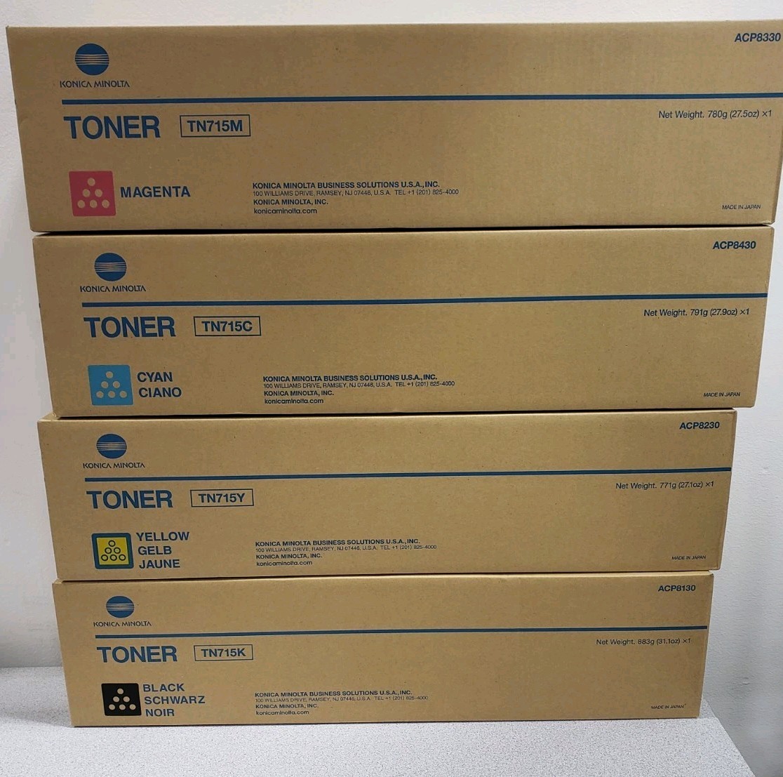 Genuine Konica Minolta TN715 Toner ACP8230 ACP8330 ACP8430 ACP8130