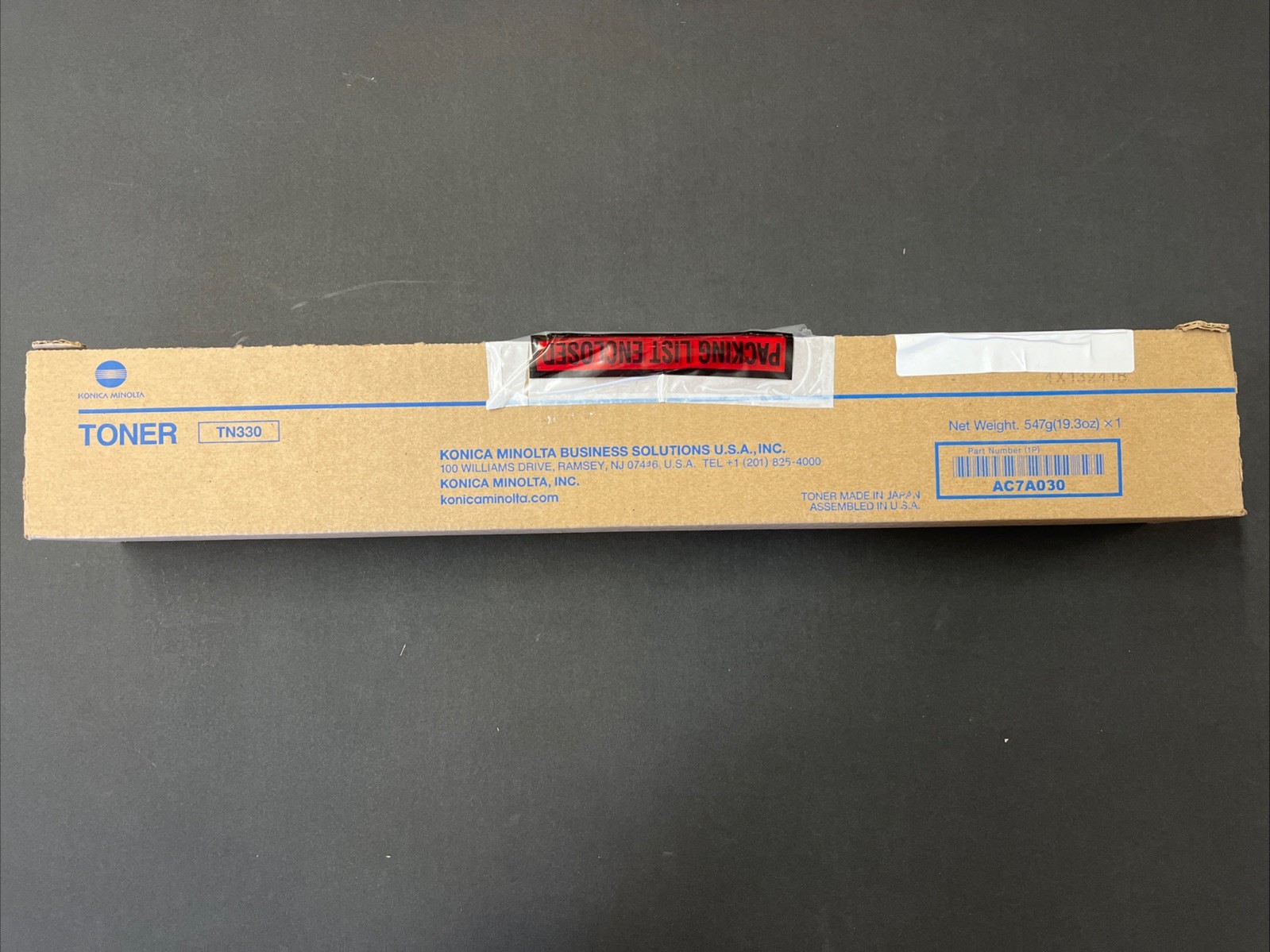 Konica Minolta TN330 (AC7A030) Black Toner Cartridge Bizhub 300i, 360i