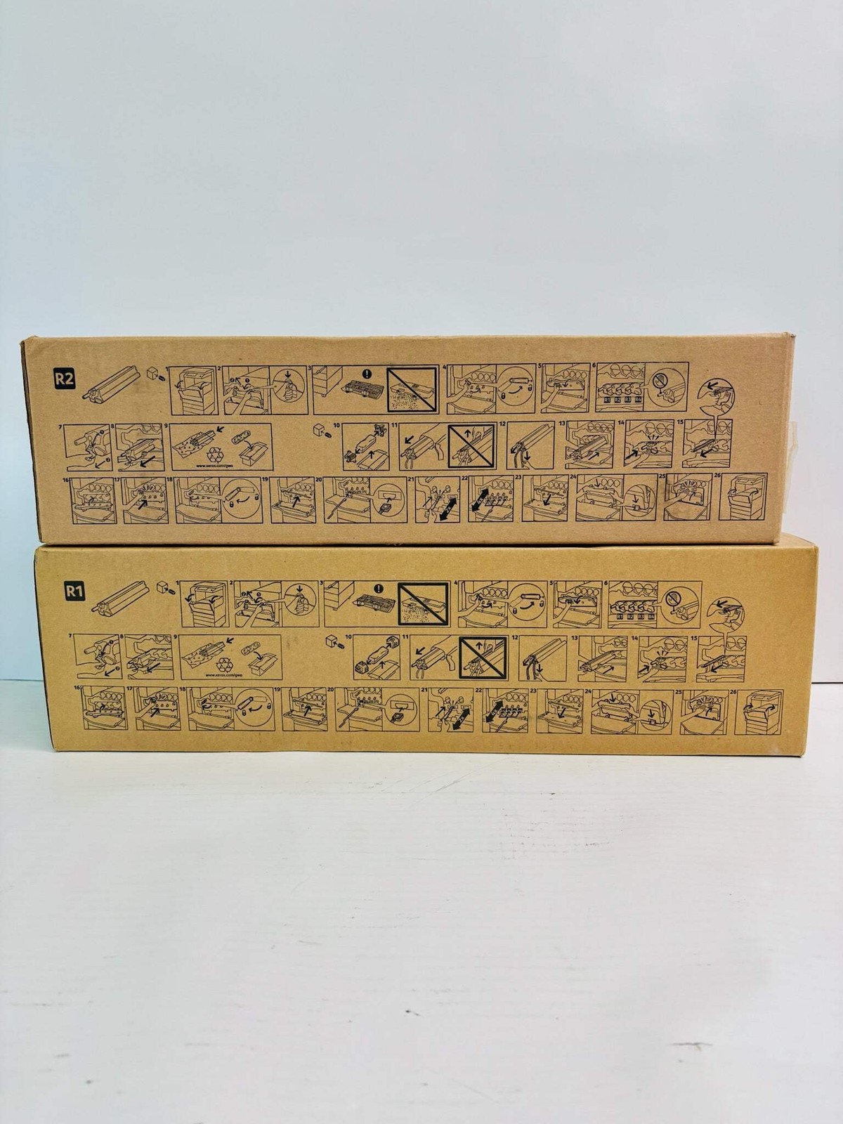 2 Genuine Xerox WorkCentre 7120, 7125 Cyan & Black Drum Unit 013R00657, 013R0066