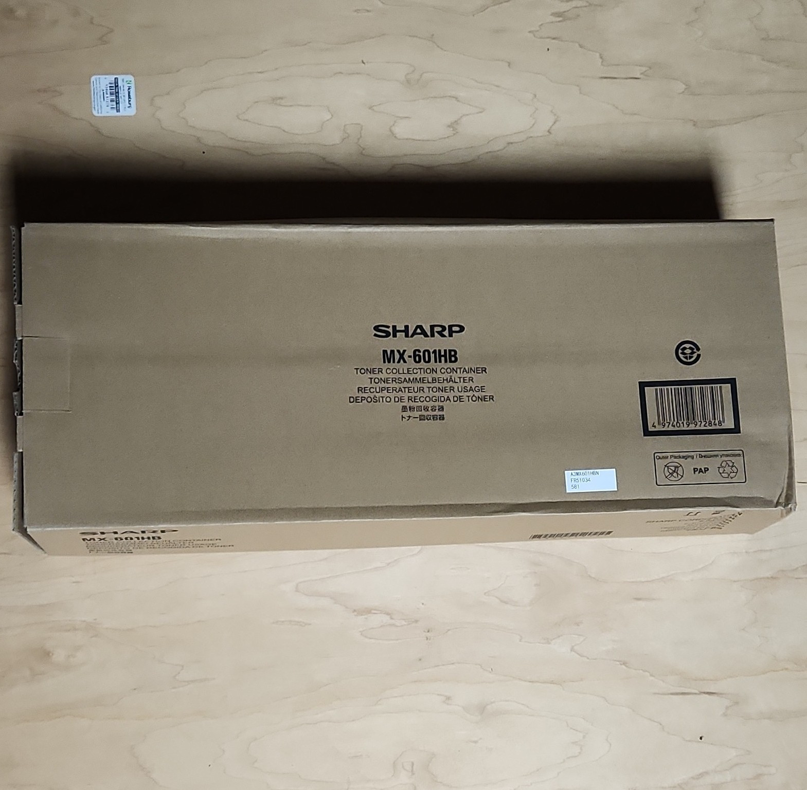 Sharp MX-601HB Toner Collection Container Waste Toner Container MPN MX-601HB