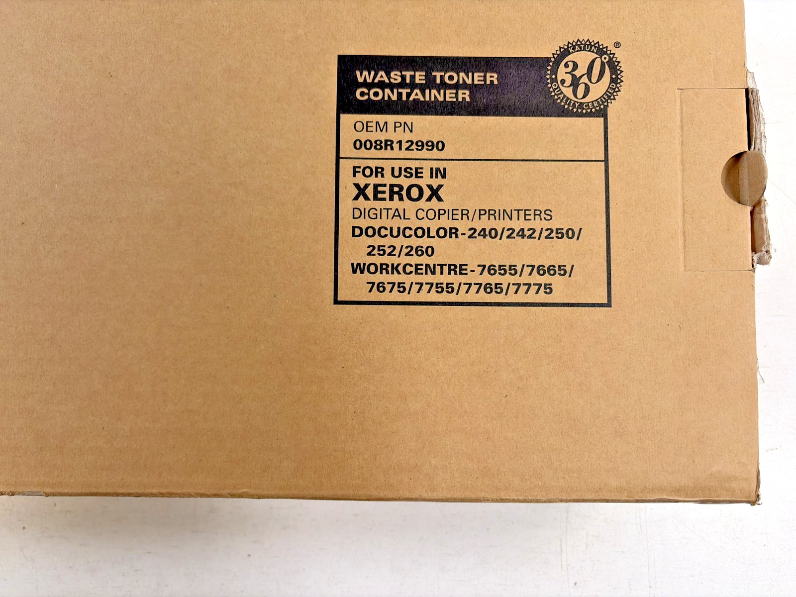 Lot of 2 Katun Performance Replacement For Xerox 008R12990 Waste Toner Container
