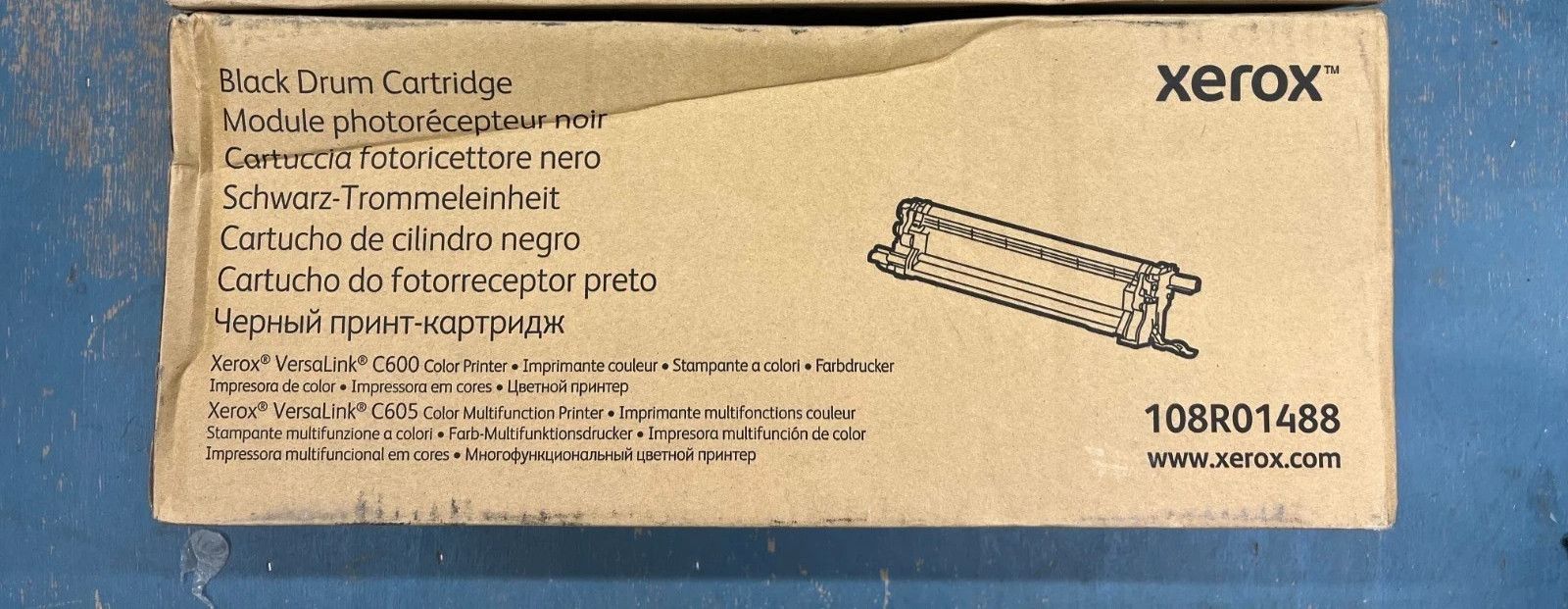 Genuine Xerox 108R01488 Black Drum Cartridge For VERSALINK C600 C605
