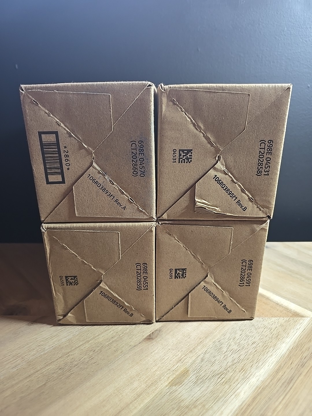Xerox Color Toners CYMK 106R03892-3893-3894-3895 Full Set New / Sealed