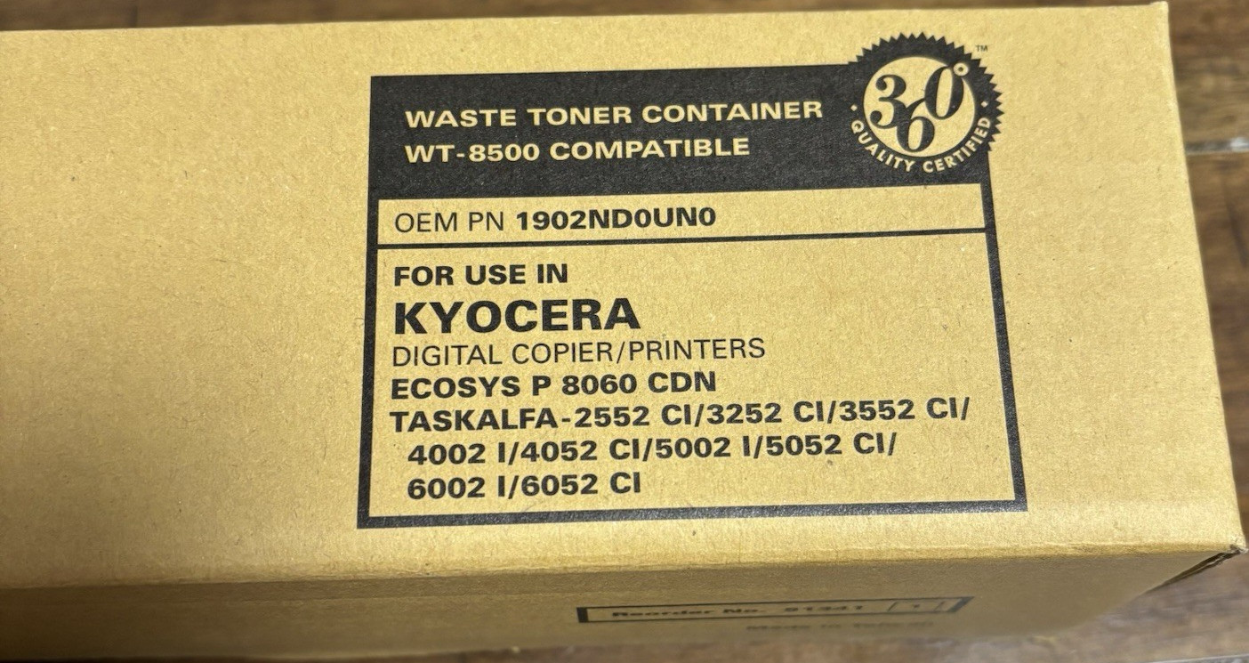 Katun WT-8500 Waste Toner Container for Kyocera ECOSYS TASKalfa 1902NDOUN0