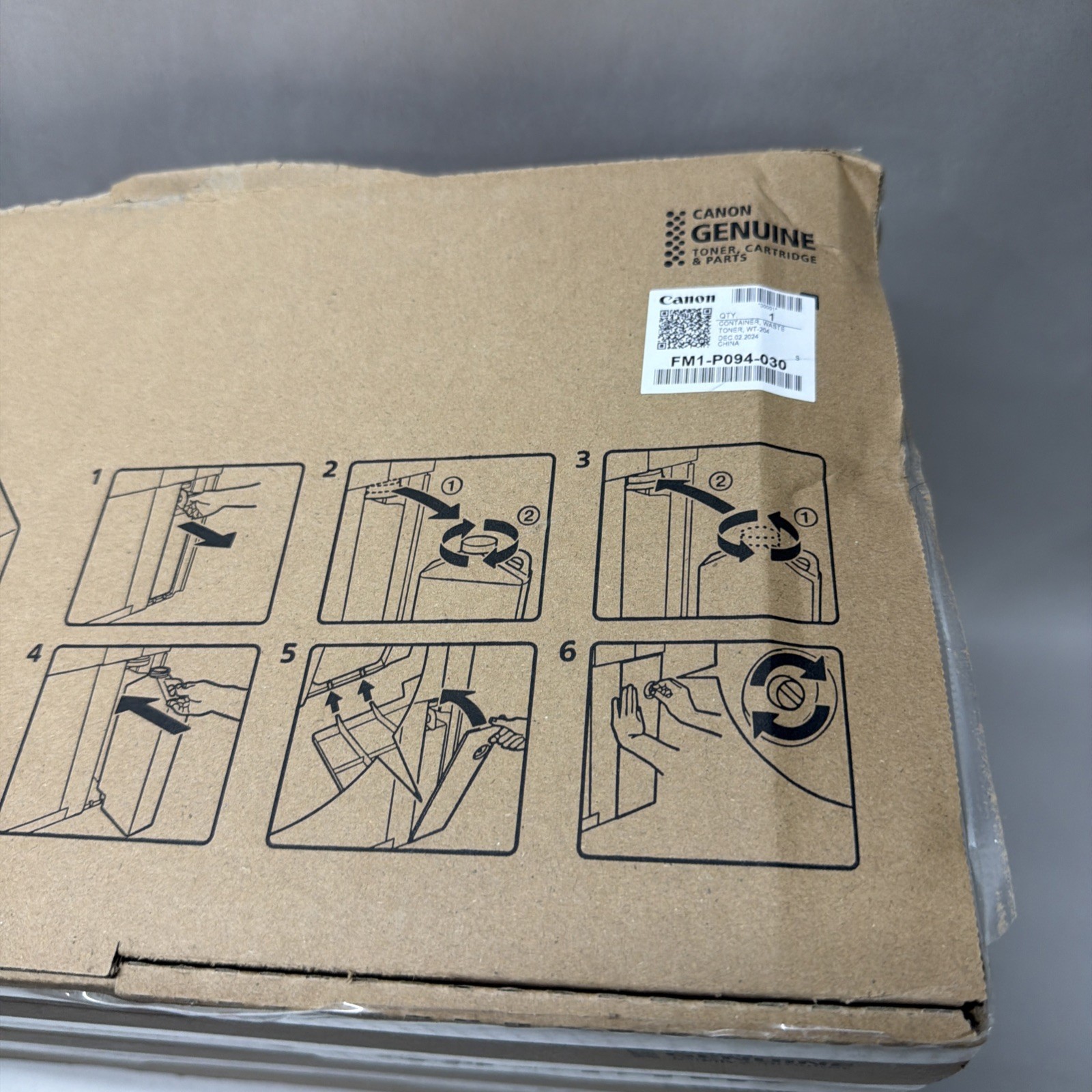 3 Genuine Canon iR ADVANCE C7055 C7065 C7260 Waste Toner Container WT-204, WT204