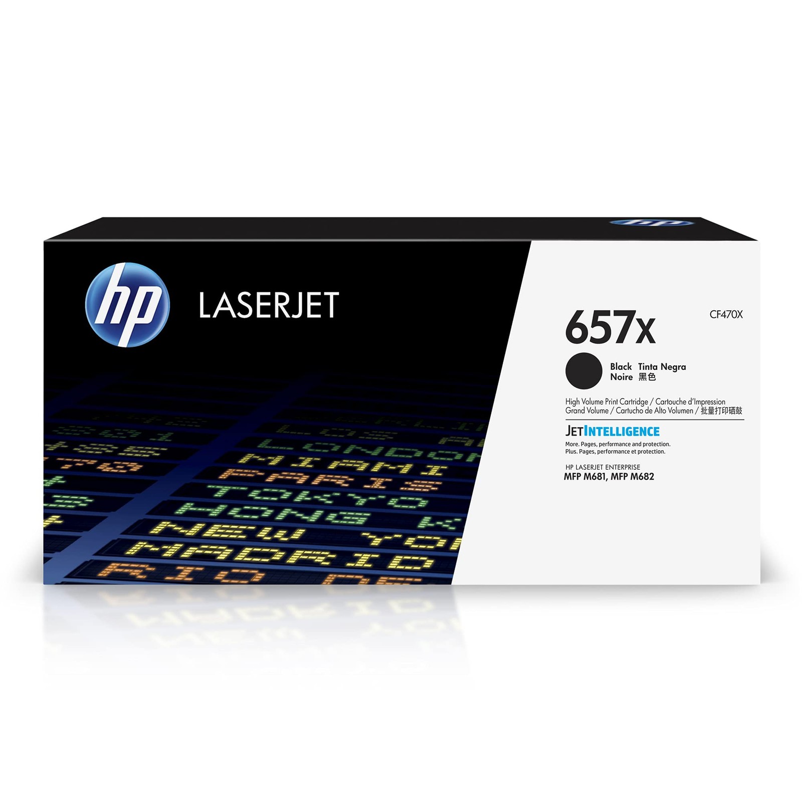 HP 657X Black High-Yield Toner Cartridge | Works Color Laserjet Enterprise MFP M