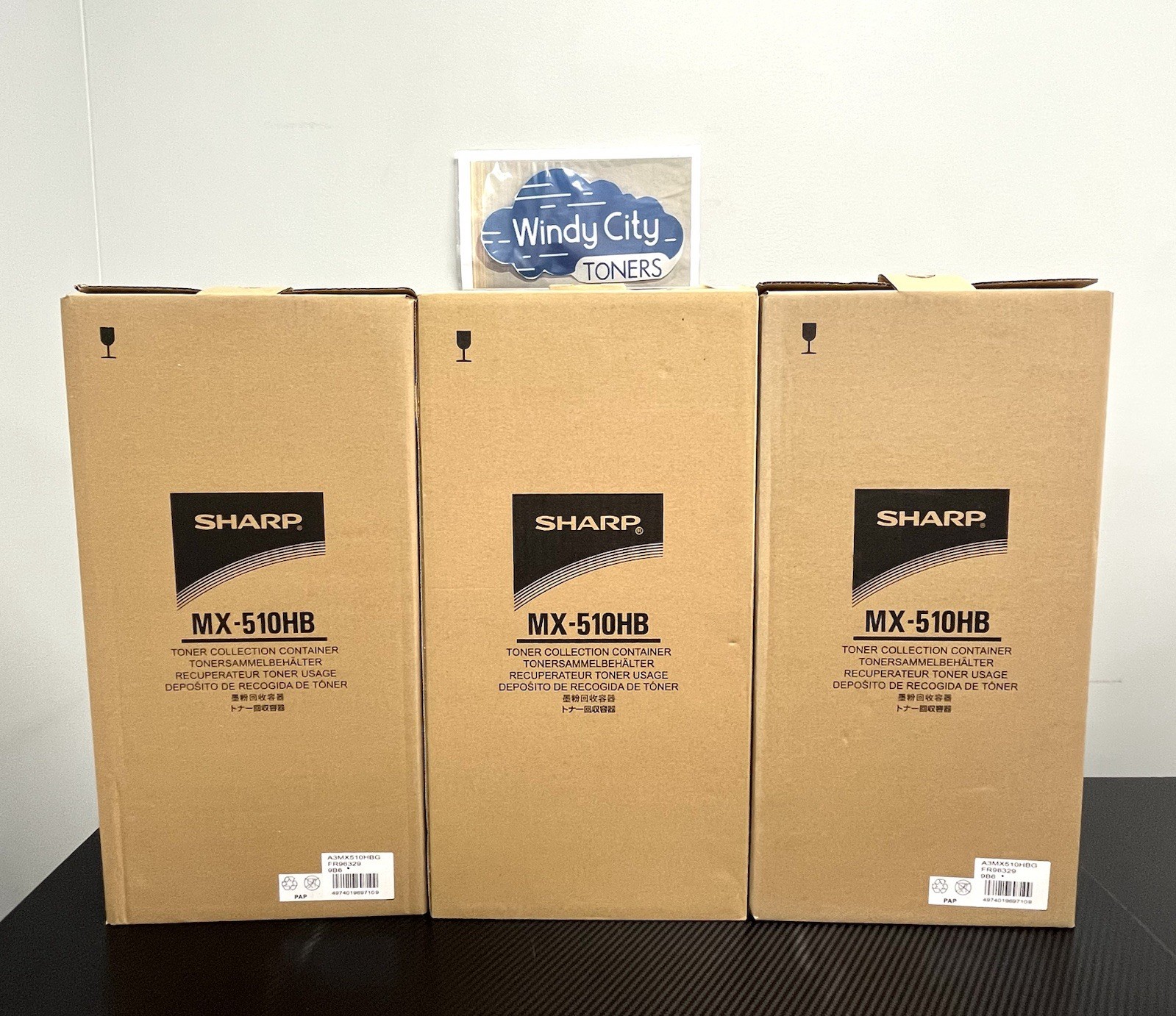 Genuine Sharp MX510HB / MX-510HB Lot of 3 Waste Toner Container for MX-4140 New