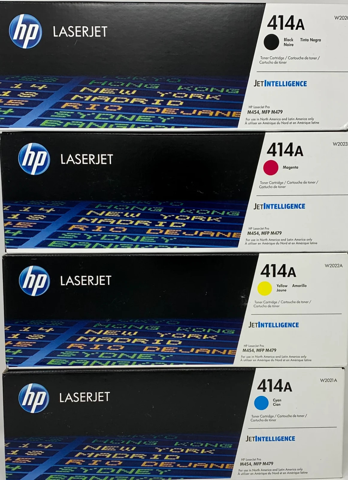 HP 414A Black /Cyan / Magenta/ Yellow Set (W2020A – W2021A – W2022A – W2023A )