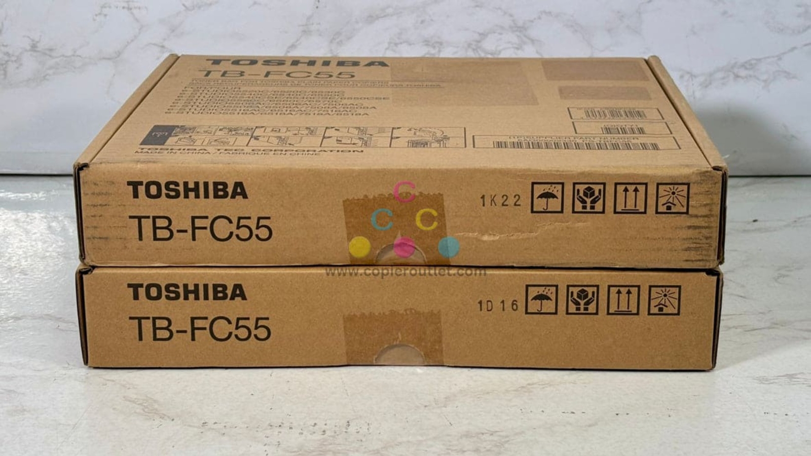 Lot of 2 OEM Toshiba eSTUDIO 5506AC,5508A,5516AC Waste Toner Container TB-FC55