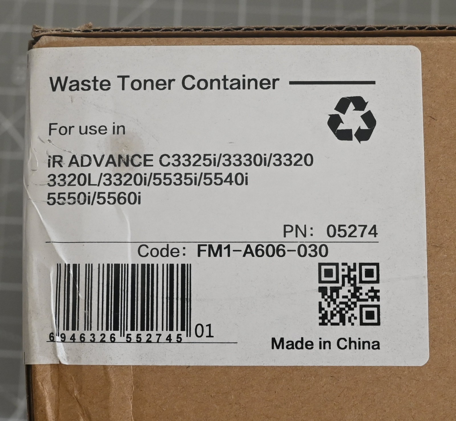 For Canon FM1-A606-030 / 05274 Waste Toner Container for imageRUNNER Advance