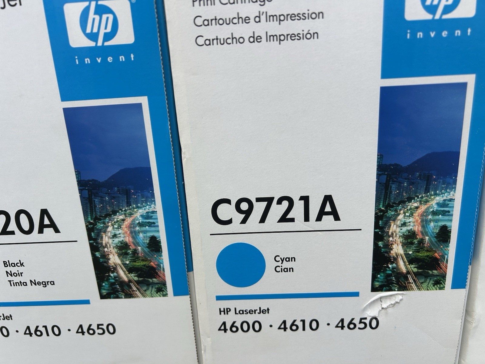 Genuine New OEM Sealed HP C9721A Cyan Toner Cartridge for HP LaserJet