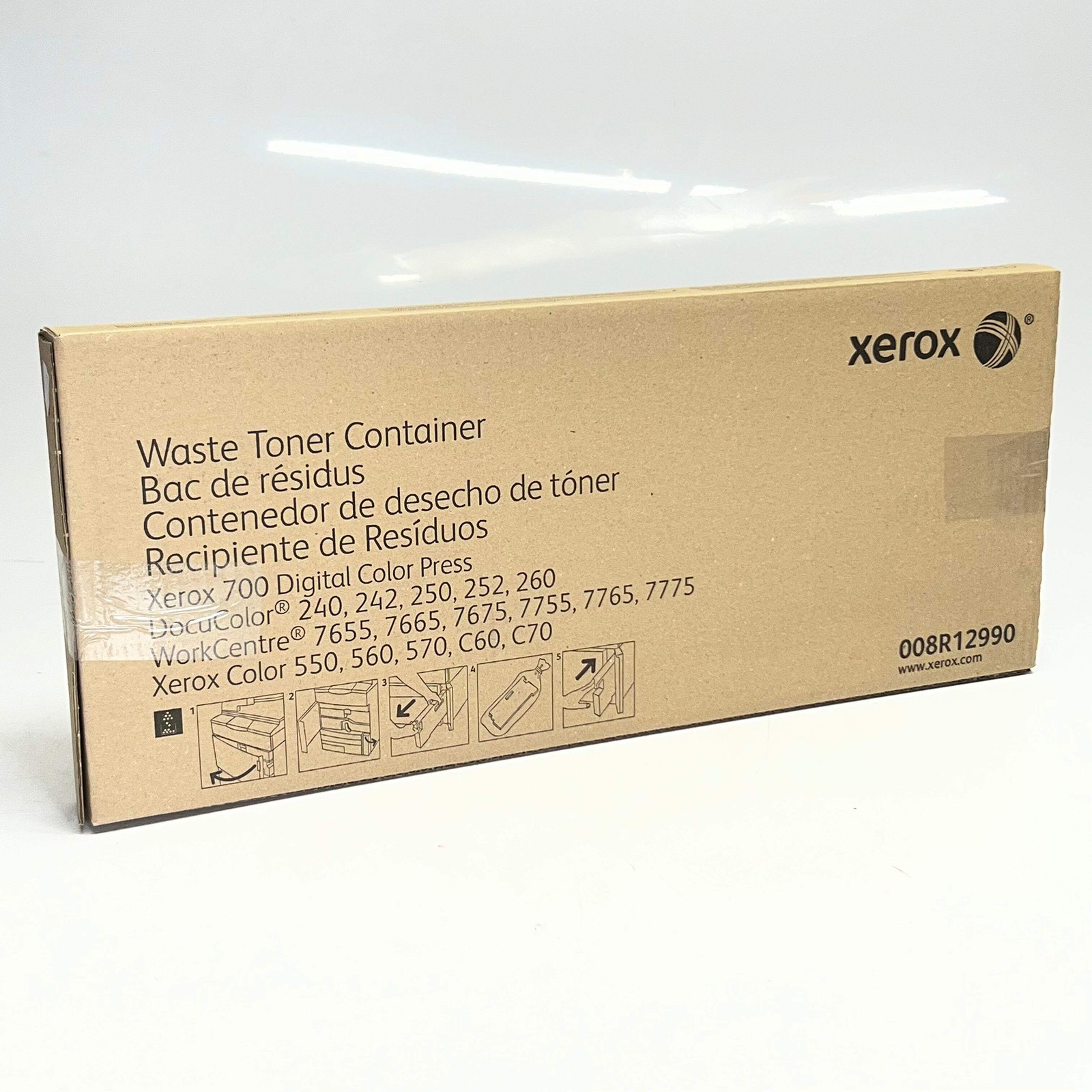 XEROX Waste Toner Container 20″L x 8″W Clear 008R12990