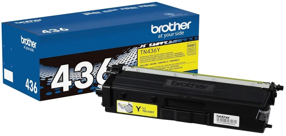 Original Brother TN436 Super High Yield Toner Cartridge Set 4-Pack (BCMY)