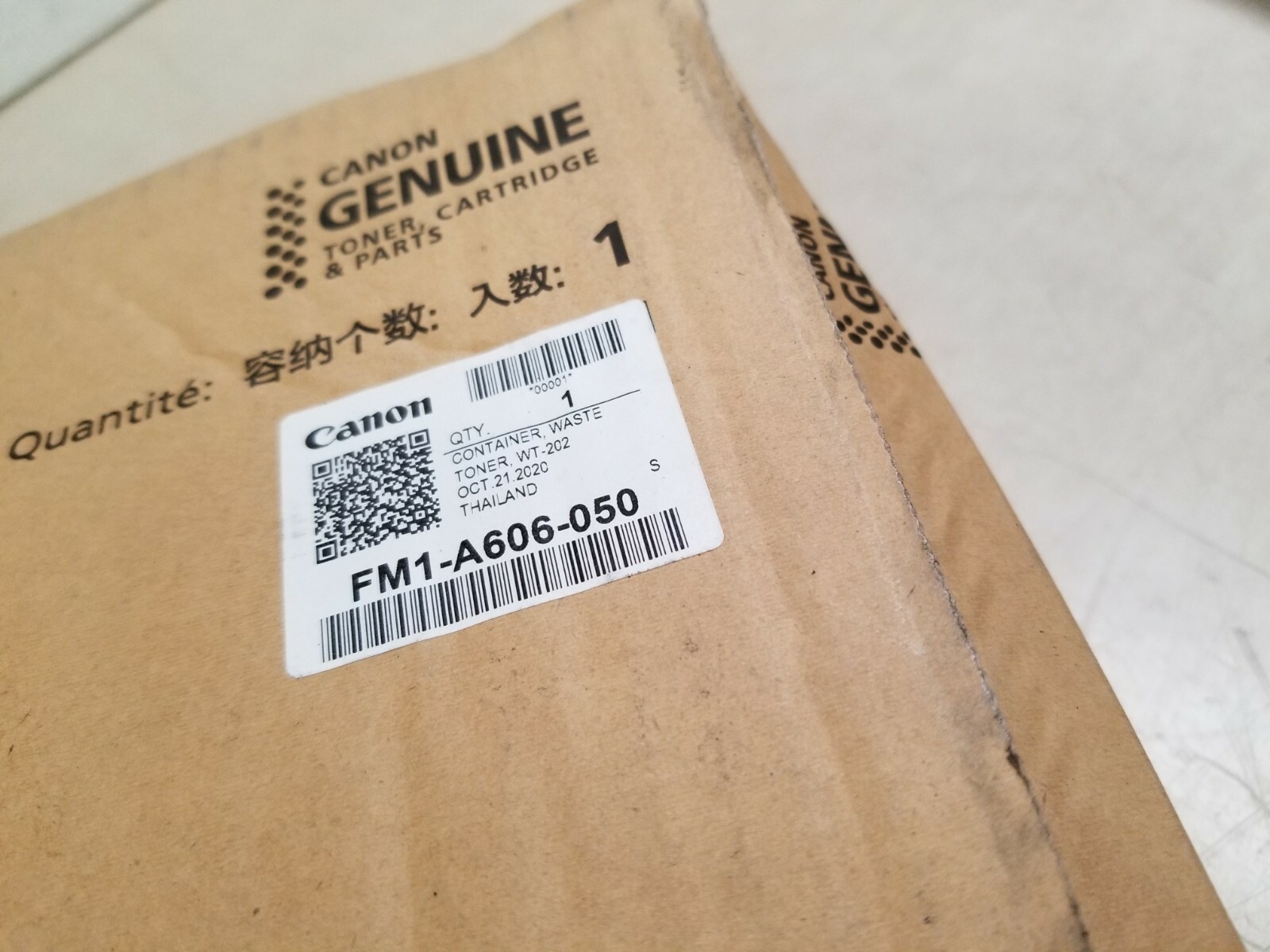 Genuine OEM Canon Waste Toner Container FM1-A606-050