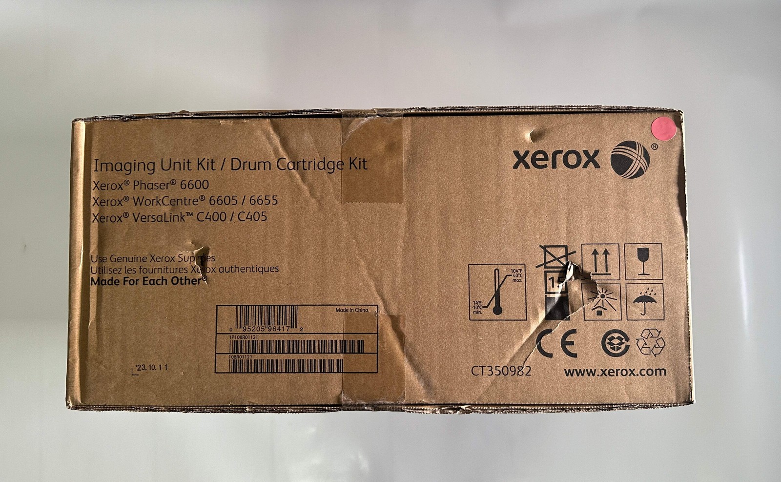 Genuine Xerox VLC400,C405,6605,6655 Black Color Imaging Drum Kit 108R01121