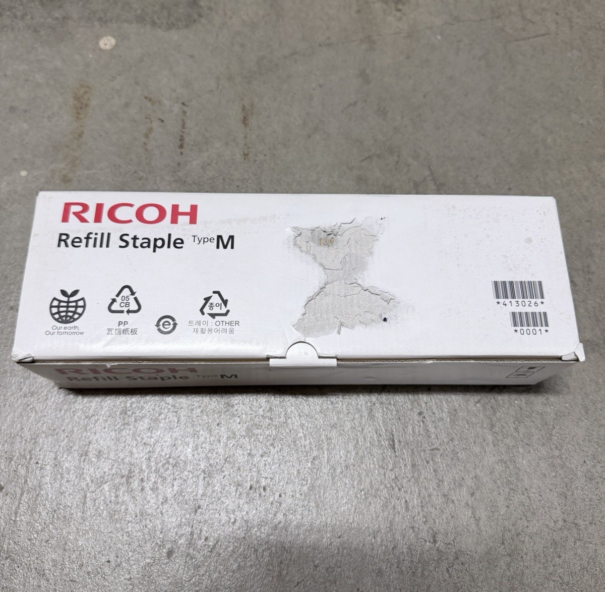 Ricoh 413026 (Type M) Refill Staple Cartridge ( 5 Cartridges)