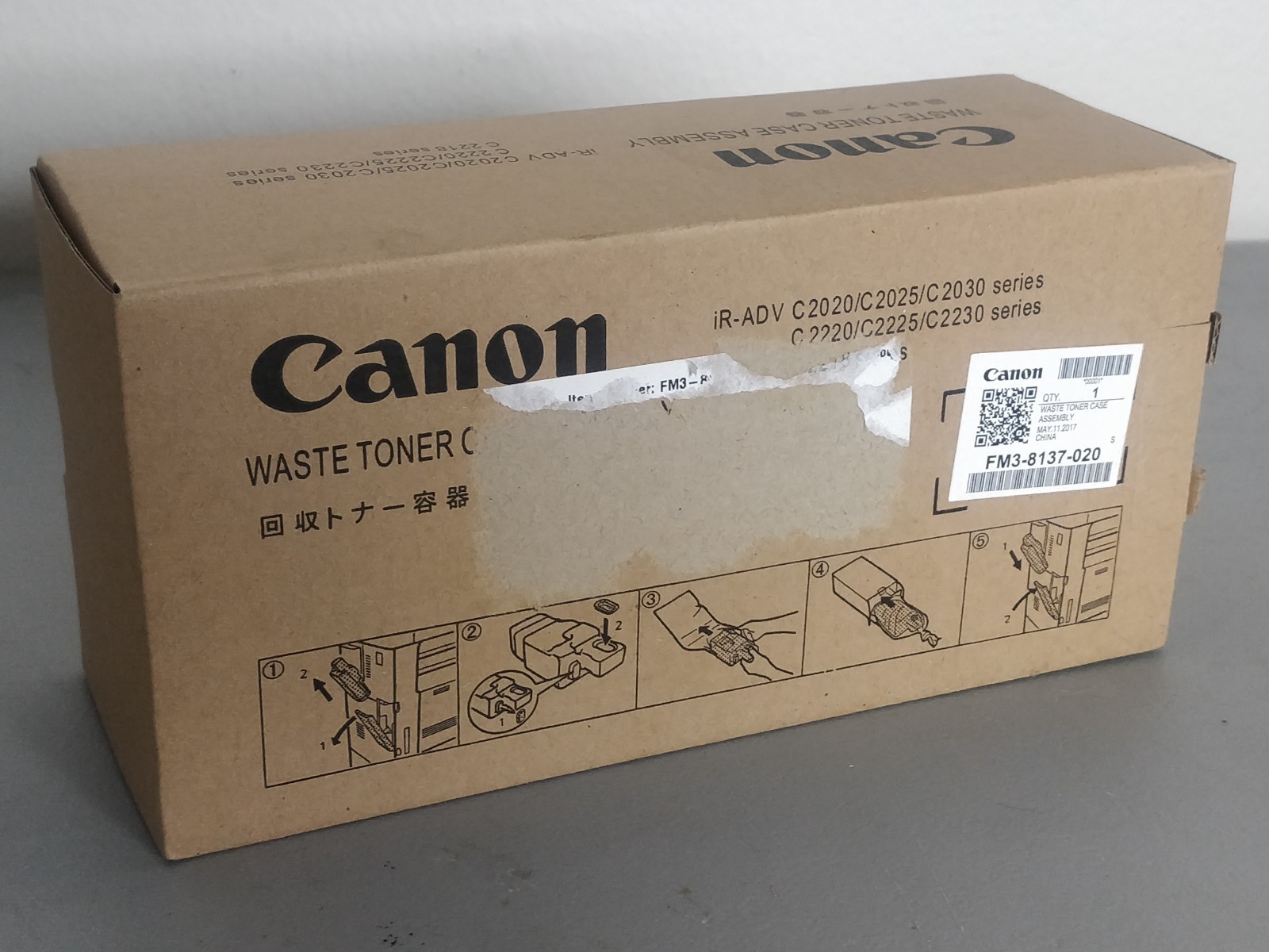 New OEM Canon iR-ADV C2030, C2025, C2020 Waste Toner Container FM3-8173-020