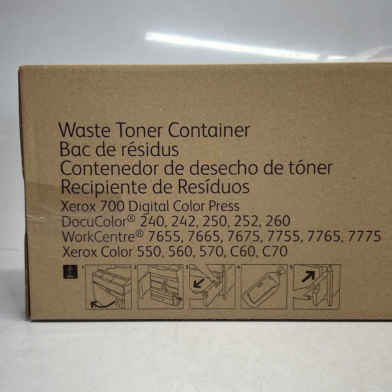XEROX Waste Toner Container 20″L x 8″W Clear 008R12990
