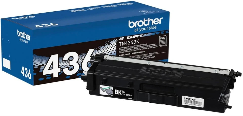 Original Brother TN436 Super High Yield Toner Cartridge Set 4-Pack (BCMY)