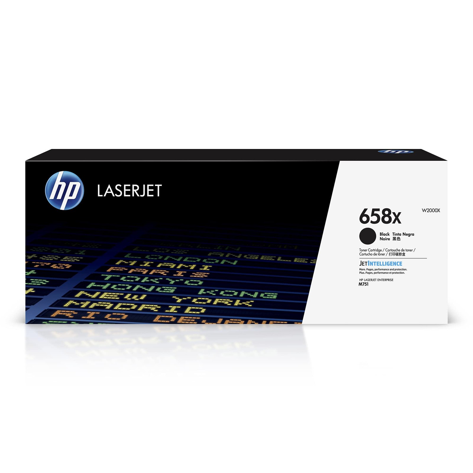 HP 658X Black High-Yield Toner Cartridge | Works Color Laserjet Enterprise M751