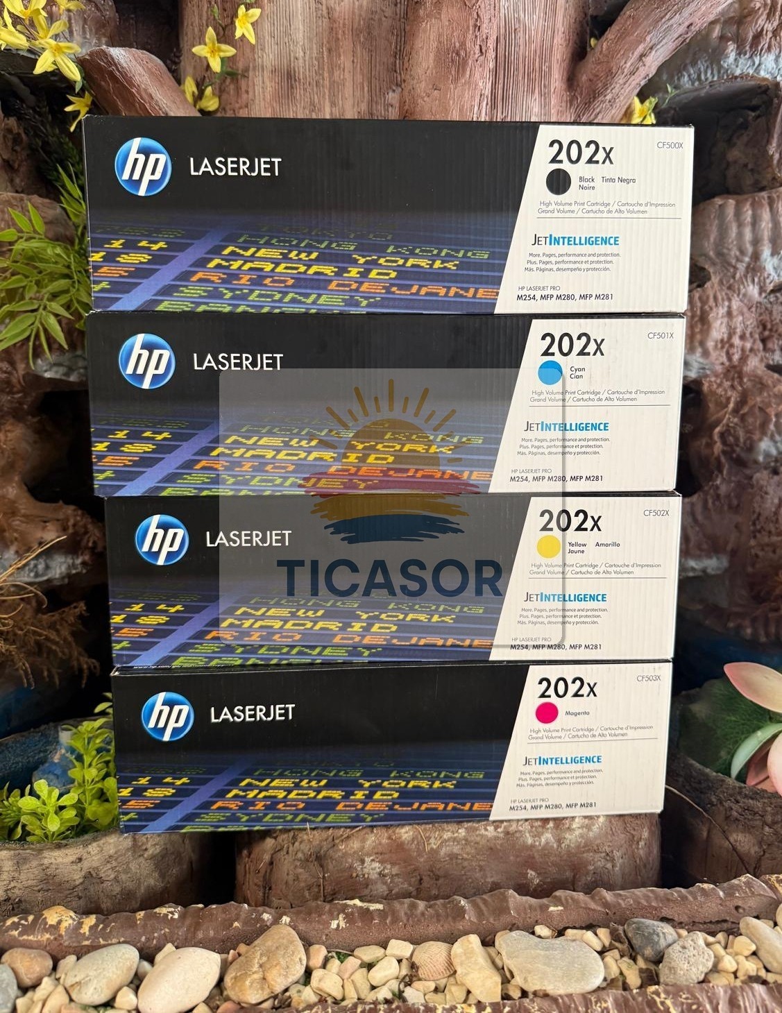 HP 202X Toner 4 Color Set High Yield Toner Cartridge Black/Magenta/Yellow/Cyan
