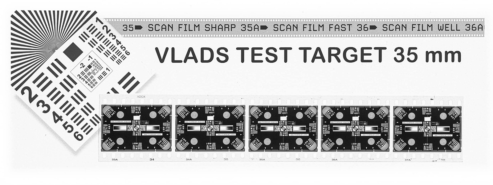 Scan Film Sharp with Vlads Focus Checker. 35 mm High-resolution Calibration T…