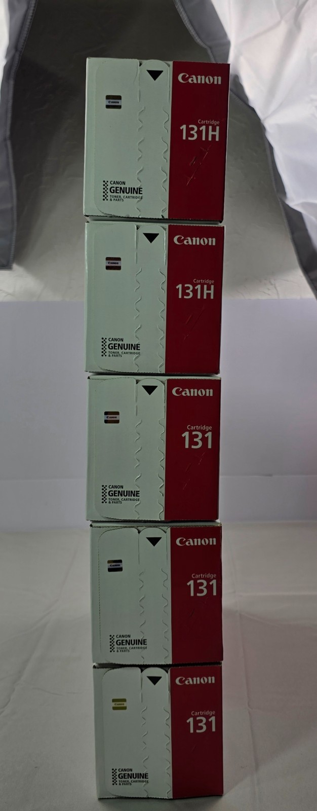 CANON Color Bundle (2) 131H BLACK+ (1) 131 CYAN + (2) YELLOW TONER CARTRIDGE SET