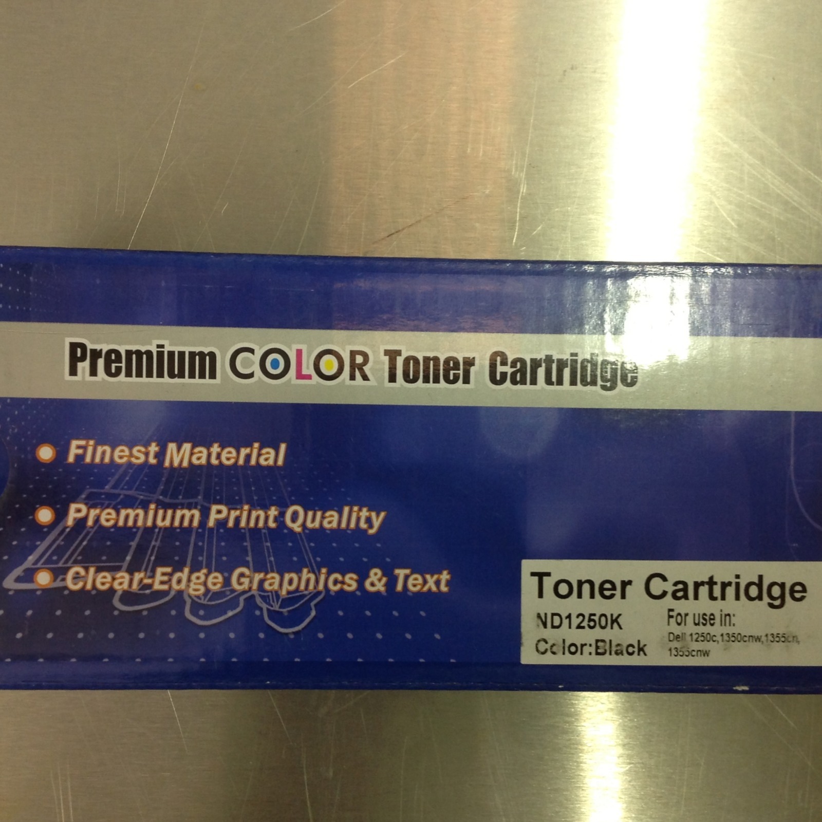 PREMIUM COLOR TONER BLACK CARTRIDGE FOR DELL 1250 1350 1355 CNW