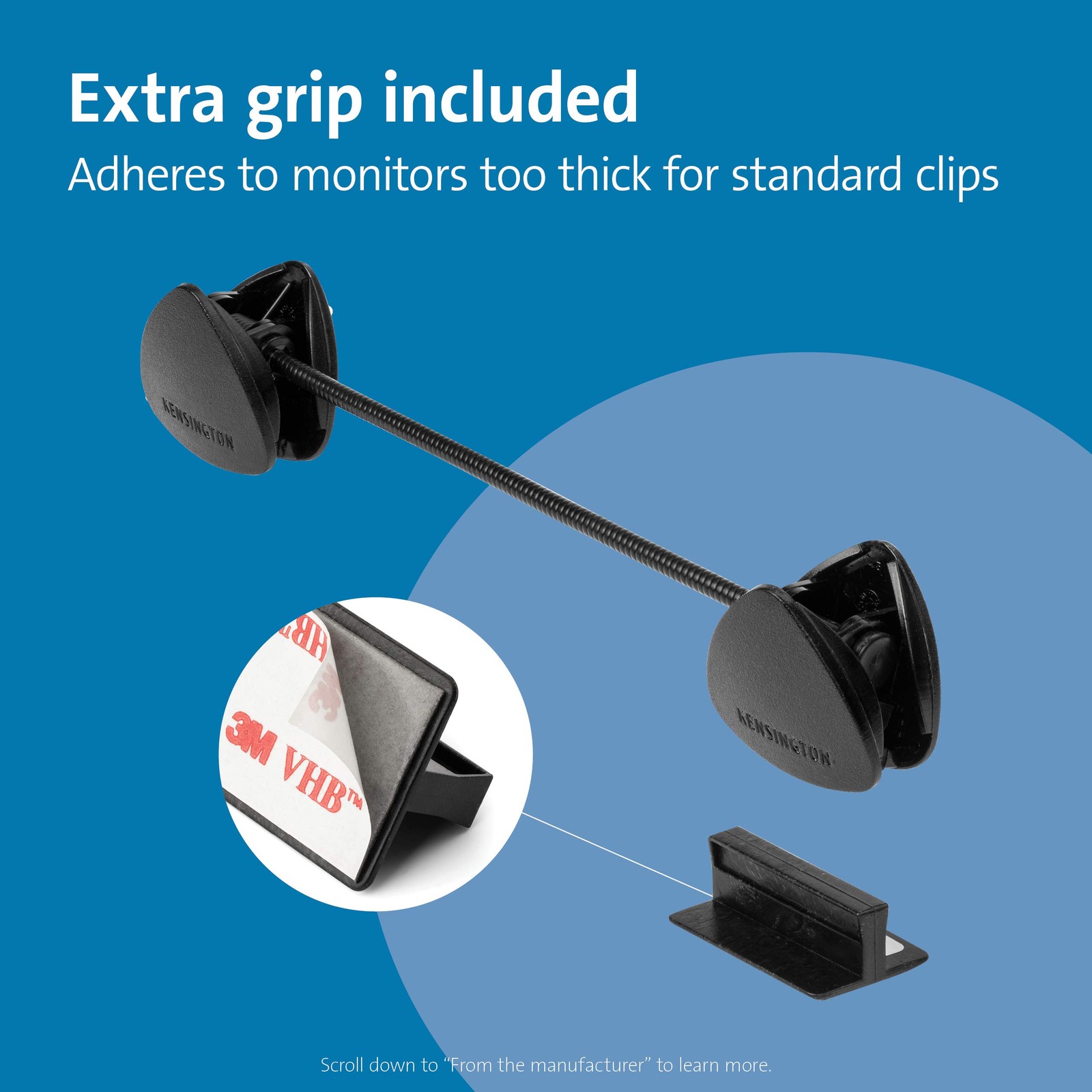 Kensington Flex Clip Copyholder (K62081BF), Black 9-3/4″ Wide