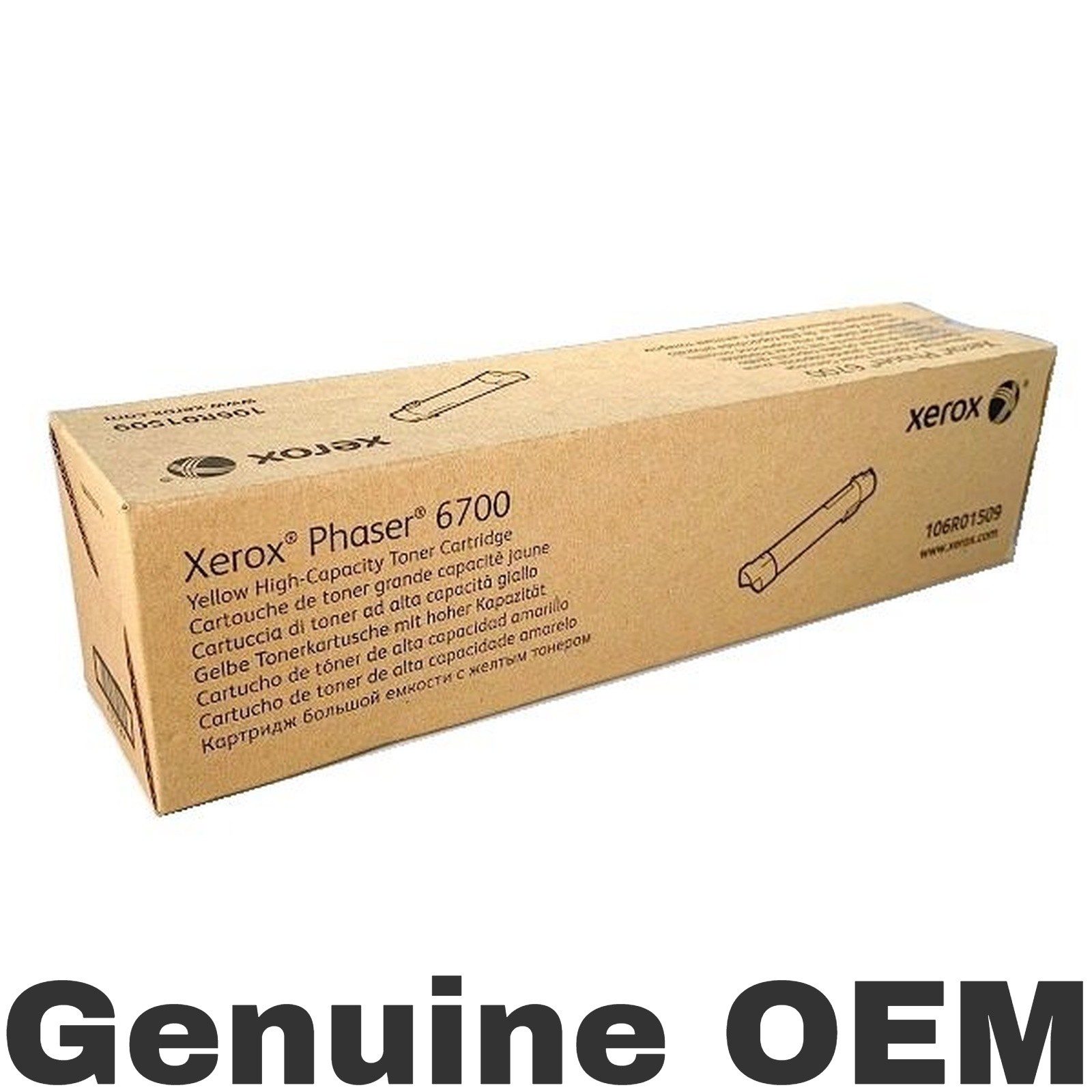 Xerox 106R01509 Yellow High Yield Toner Cartridge