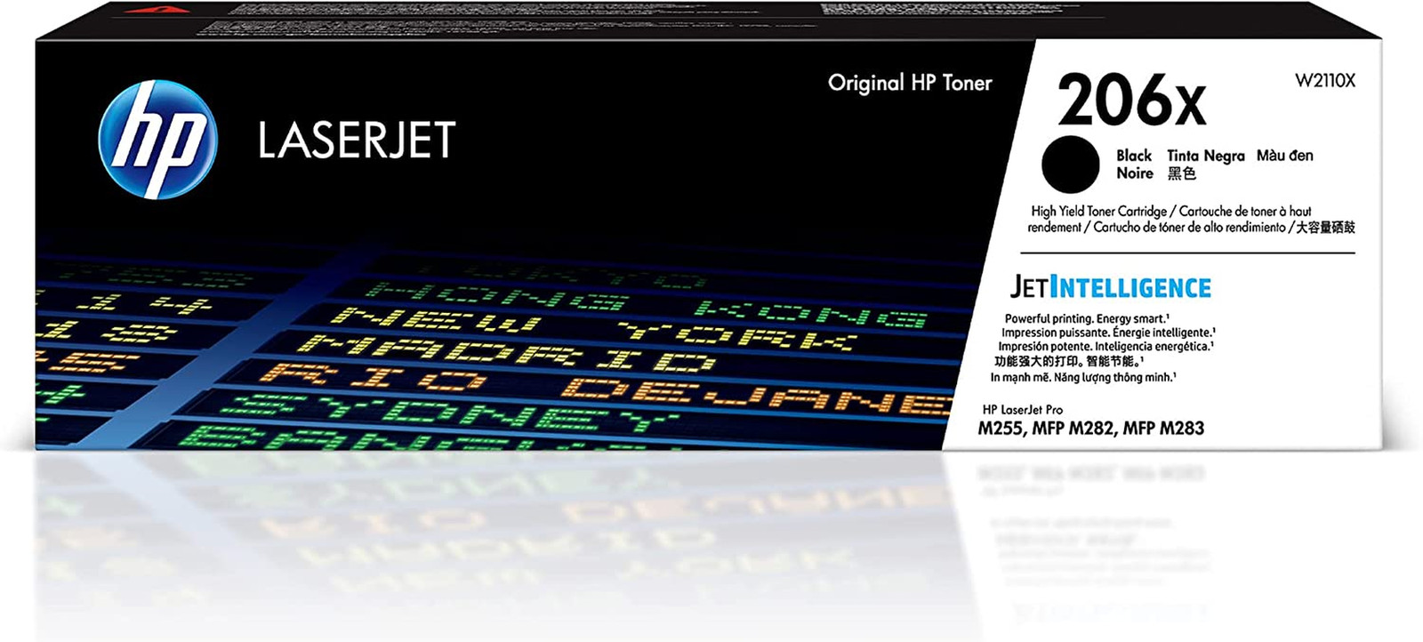 206X Black Toner Cartridge | Works with Color Laserjet Pro M255, MFP M282, M283