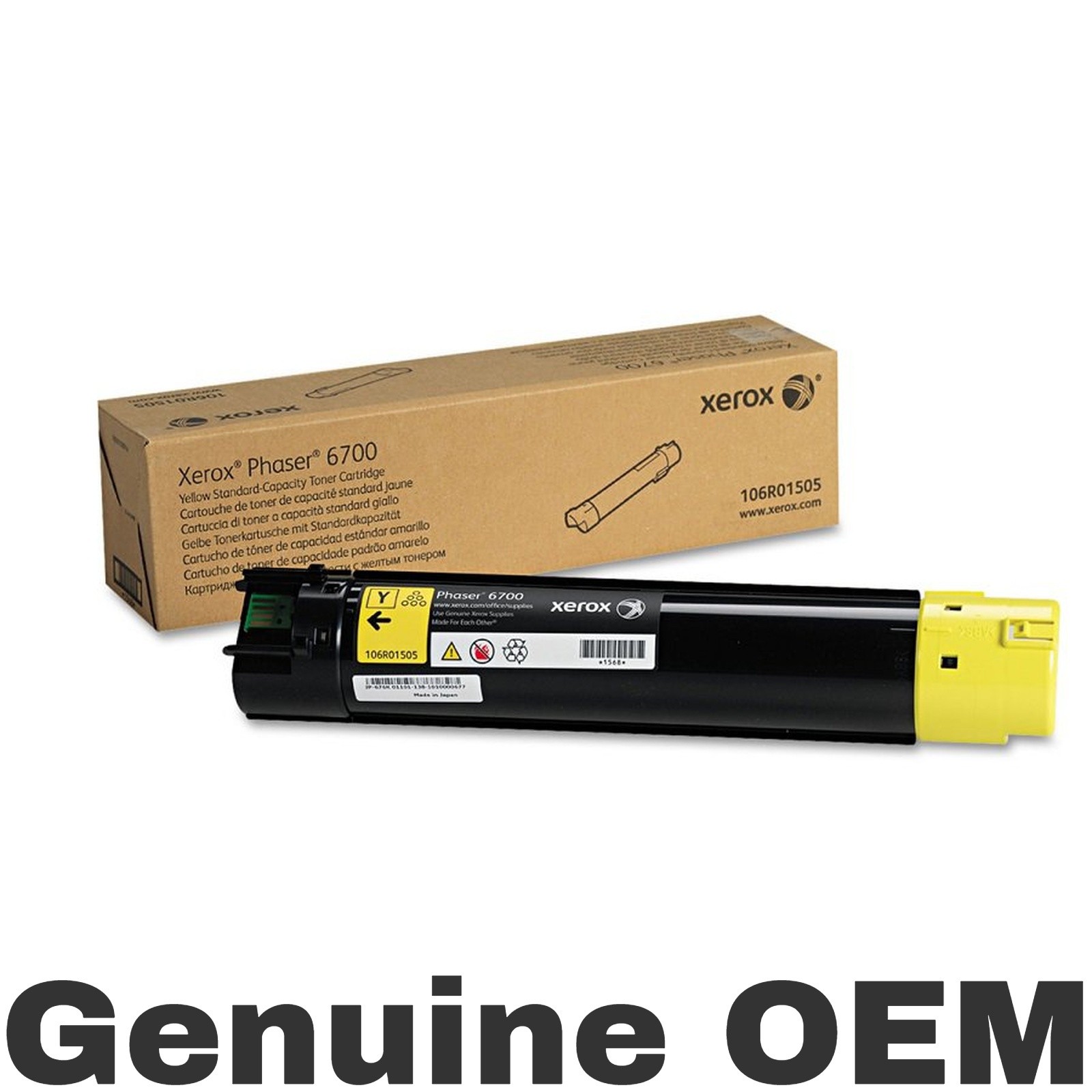Xerox 106R01505 Yellow Standard Yield Toner Cartridge
