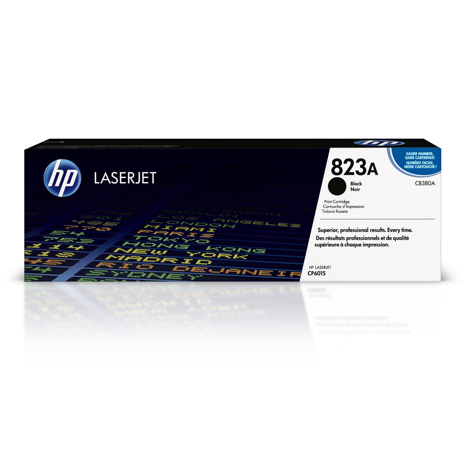 HP Original 823A Black Toner Cartridge | Works Color LaserJet CP6015 Series | CB