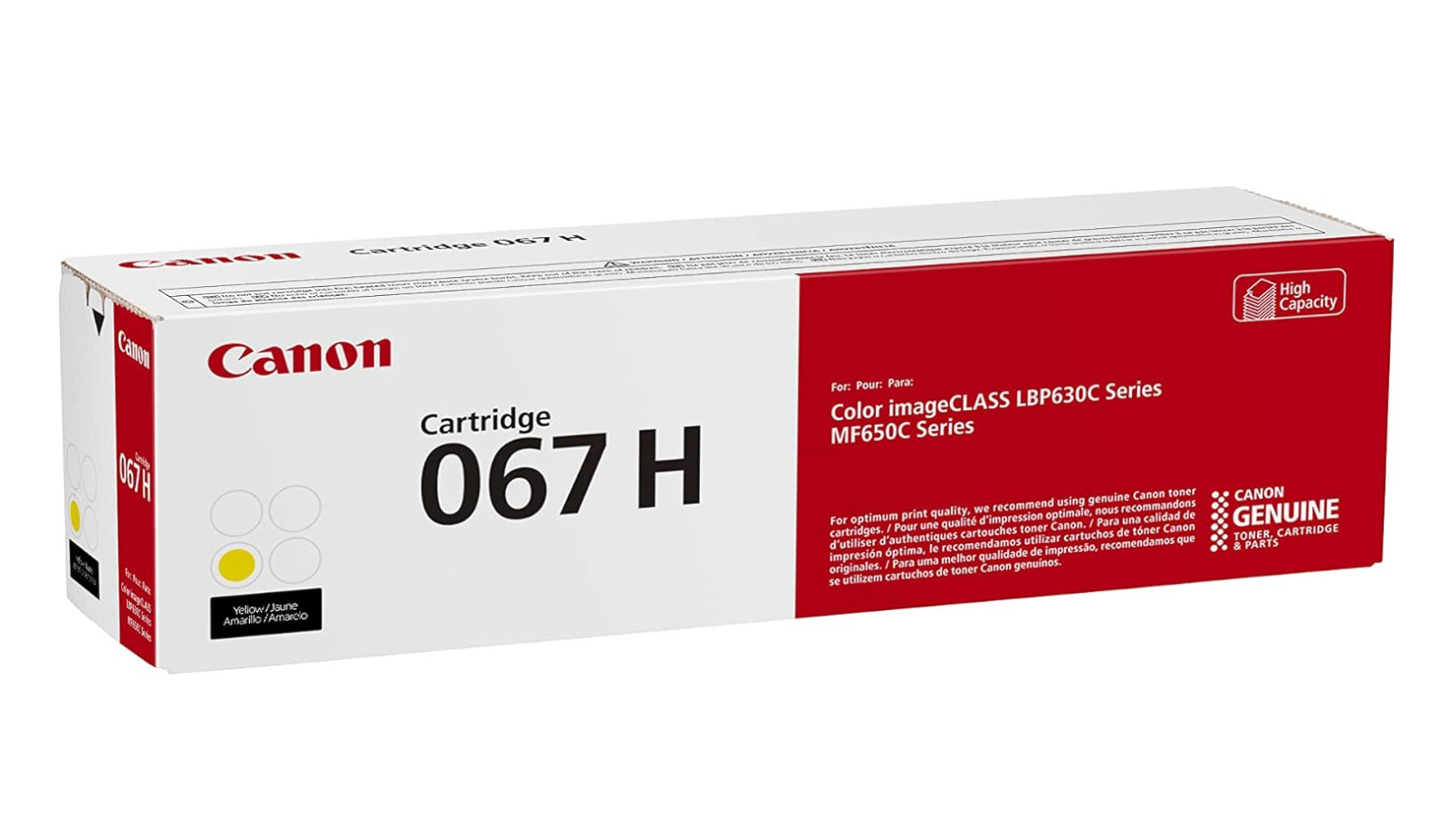 4 Color Pack Original CANON 067H Toner Set(Black-Cyan-Magenta-Yellow)-High Yield